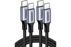 Score this 2-pack of 100W USB-C cables for just $8 right now